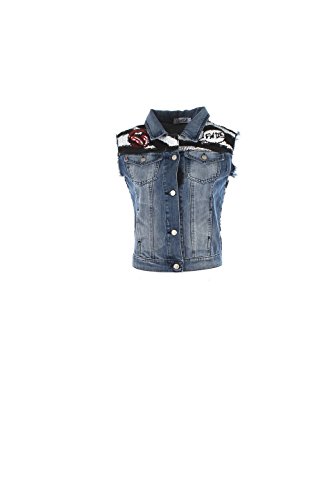 Preisvergleich Produktbild Gilet Donna Follow Us L Denim Fud815 Primavera Estate 2016