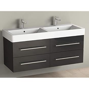 Aqua Bagno Badmöbel 80 cm inkl. Keramik Waschtisch Waschplatz