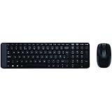 Logitech MK220 Wireless Keyboard and Mouse Combo (Black)