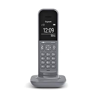 Gigaset CL390HX - Téléphone Fixe sans Fil au design Moderne avec Grand écran Rétro-Éclairé, fonctions Mains Libres et Blocage D'appels - Combiné supplémentaire - Gris Anthracite