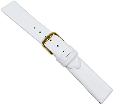 Design I Replacement Band Watch Band Leather Kalf white 20522G, width:10mm