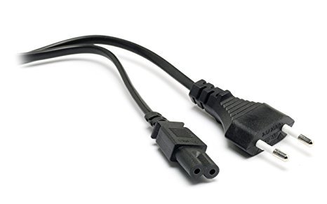 EASYPLACE Cavo Alimentazione, Spina, Bipolare, 1.5 m, Nero