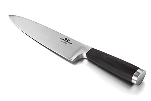 GA Homefavor Kochmesser mit Pakka Holzgriff, Professional Küchenmesser 20 cm mit Scharfer Klinge und Ergonomischem Griff in Geschenkverpackung Mehrzwecknutzung Für Haus & Restaurant Küche - 4