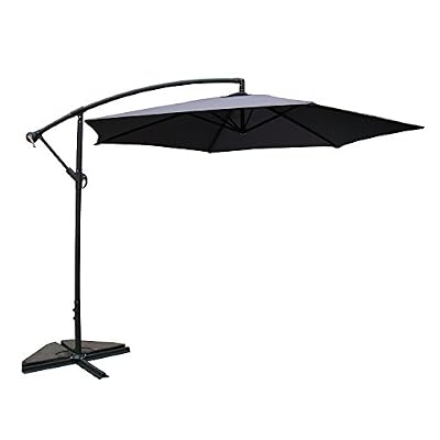 Concept-Usine Porticcio gris : Parasol déporté Ø 300cm