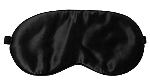 Hangqiao Home Office Travel Silk Sleeping Sleep Eye Mask Black