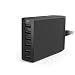Produktbild bohao 10 A 6-port USB Ladegerät familiengerechte Desktop USB-Ladegerät mit PowerIQ Technologie für iPhone, iPad, Samsung Galaxy S6/S6 Edge, Nexus, HTC M9, Nokia, Motorola und mehr