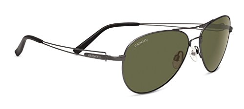 SERENGETI Brando Gafas, Unisex Adulto, Plateado (Gunmetal), M - SERENGETI