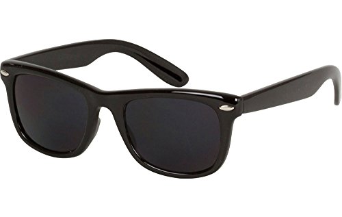 Kobwa(TM) Fashion Oversized Plastic Frame Vintage Retro Wayfarer Sunglasses Eyewear,Black with Kobwa's Keyring