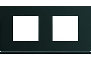 plaque - 2 postes - horizontale - 71 mm - night - hager gallery wxp0212