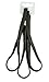 Allsorts® 3 Plain Black Elastics Long Black Elastics Headband