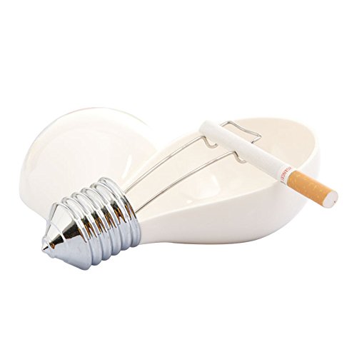 Preisvergleich Produktbild Kreative Birne formen Melamin-Plastik Aschenbecher Weiß