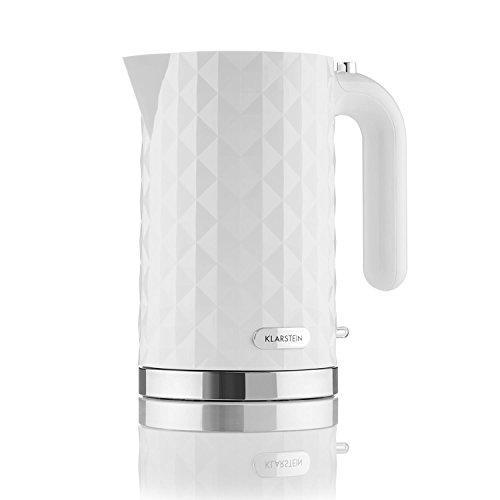 Klarstein Granada Bianca Frühstücksset Wasserkocher + Toaster (2000 Watt, 360° Basisstation, 1,7 Liter Wasserkocher, 1000 Watt Toaster, stufenlose Bräunungsregulierung) weiß - 6