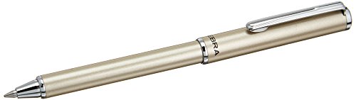 Zebra SL-F1 Mini bolígrafo, 0,7 mm, cuerpo negro, color plata