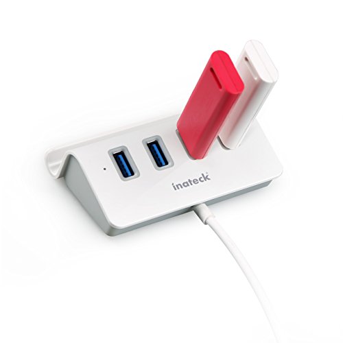 Inateck 4-Port USB 3.0 Hub mit Halterung Super Schneller Data bis 5GB/s - 3