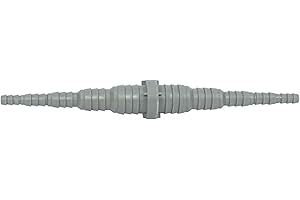 Airfit GmbH & Co. KG Acoplamiento de manguera por ambos lados para manguera de diámetro de 8 a 25 mm, color gris