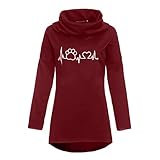 Tunika tops damen langarmshirt neue mode vier jahreszeiten tops v ausschnitt einfarbig aufdruck spitze t shirt locker faltenbluse longsleeve basic shirt stretch viskose langarmshirt rundhals top damen langarmshirt pullover top shirt Rundhalsausschnitt langarm lose bluse strickpulli hemd shirt oversize sweatshirt in vielen trend farben tops damen pullover oversized rippe knitted batwing baggy jumper top strickjacken rollkragenpullover langärmelig top sweatshirt damen