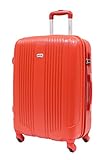 Valise Moyenne 65cm - Trolley ALISTAIR Airo - ABS Ultra Légère - Marque française - Garantie 2 Ans - SAV en France - Rouge