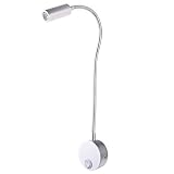 ★Haz de luz LED cómoda★ - Fuente de luz LED blanco suave de 3500K que ofrece luces de lectura cómodas sin brillo, la lectura prolongada no causa fatiga ocular, Se usa en las mesitas de noche, tiendas, museos, clubes, galería de arte, hotel, etc. Rango amplio de entrada de 85-265V de CA