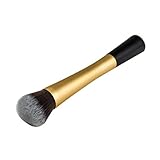 Powder Blush Cosmetic Foundation Brush Makeup Tool (Model 1052, Golden)