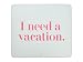 Produktbild Kate Spade New York Mauspad aus Kunstleder mit rutschfester Gummi-Rückseite, 22,9 x 20,3 cm Need a Vacation (Mint)