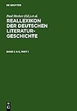 Cover zum Buch Reallexikon der deutschen Literaturge...