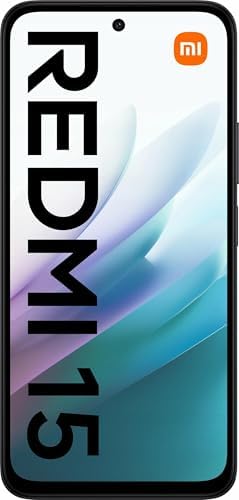 XIAOMI Redmi 15 – Smartphone 6 + 128 GB, Nero Midnight, display da 6,9" 120Hz, processore Snapdragon® 685, fotocamera da 50 MP, batteria da 7000 mAh, caricabatterie non incluso
