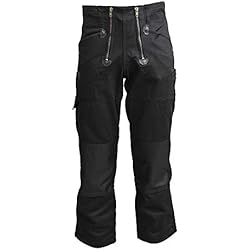 TMG® Pantalon de Travail pour Hommes | Plusieurs Tailles | 100% Coton 400gsm | Pantalon de Couvreur en Noir avec Renfort Genou en Cordura | Idéal pour Les Couvreurs et Les Menuisiers 52
