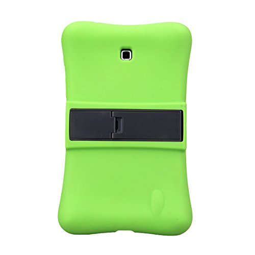 NEWSTYLE Samsung Galaxy Tab 4 7.0 Kinderfreundliche Silikon Hülle Schutzhülle Tasche Case für Samsung Tab 4 SM-T230 / T231 / T235 (7 Zoll) – Grün - 4