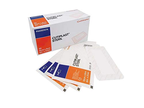Cutiplast apósitos de tela estériles de 15 x 8 cm