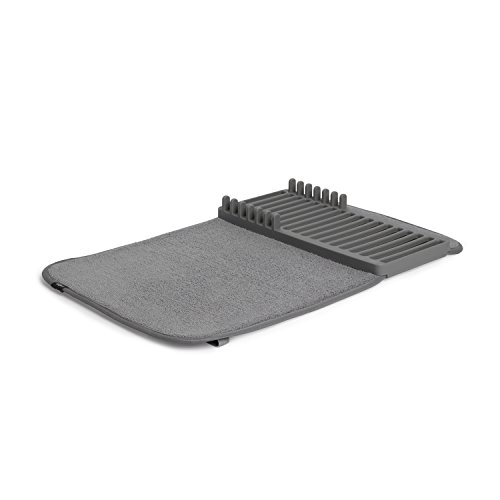 Umbra 1004301-149 Udry Mini-Abtropfmatte, Polyester, dunkelgrau, 34,29 x 20,32 x 5,08 cm - 4