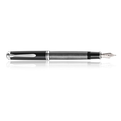 Premium Pelikan M805 fountain pen B Plume black / grey
