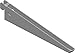 Element System Shelf Brackets, U Profile, Set of 2, 5 Settings, 3 Colours, 18133-00030