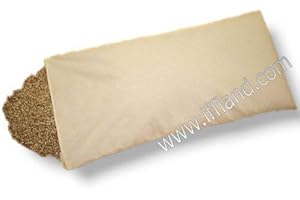 IFFLAND MERINO EUROPA Organic Spelt Cushion with Zipper - Spelt Fur Cushion Spelt Chaff Pillow with Organic Spelt-Chaff Spelt Filled Various Dimensions from - 45 X 80 CM