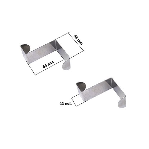 SKR Türhaken 4 teilige,optimale Dinge für Geschirre Handtuch Kleidung,Edelstahl - 2