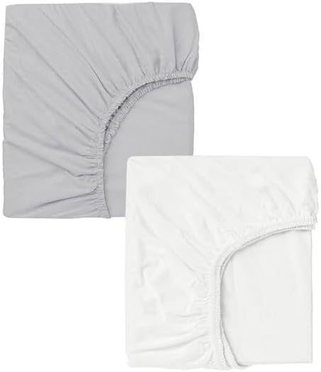 cotenconcept 2 Adet 40 x 80 + 10 cm Anne Yanı Lastikli Penye Kumaş Bebek Çarşafı