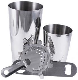 kit barman Boston tin 28oz inox 16 oz strainer bottle opener inox