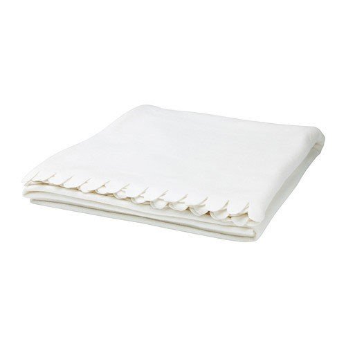 IKEA POLARVIDE Vliesdecke in weiß; (130cm x 170cm)