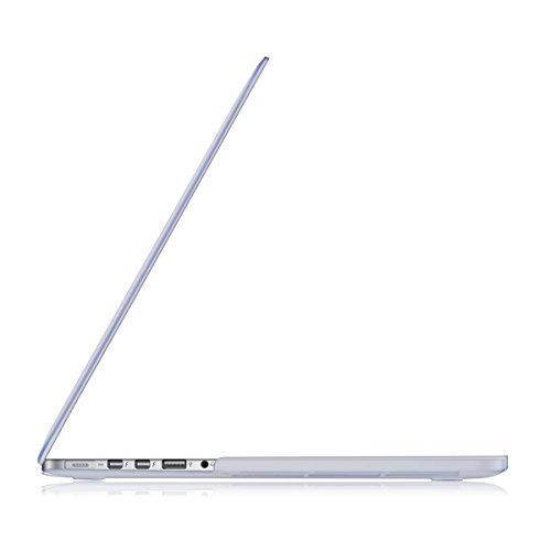 kwmobile Hardcase Laptop Hülle für Apple MacBook Pro Retina 15″ (ab Anfang 2013) – Matt Transparent dünne gummierte Schutzhülle Cover Case Tasche - 8