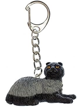 Highland Fold Schottische Faltohrkatze Schlüsselanhänger Miniblings Katze Cat