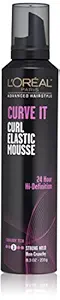 LOreal Paris Advanced Hairstyle Curve It Elastic Curl Mousse Strong Hold L Hair Spray, 235ml
