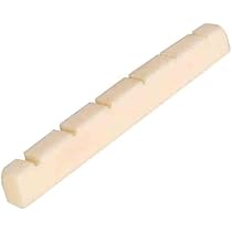 2 Sillets De Chevalet En Os De Bœuf Vierges Pour Guitare/basse - Amélioration Du Son, Remplacement Pièces Plastique, Taille 10x1x0.3 Mm