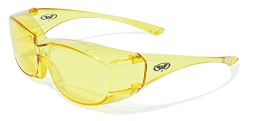 Preisvergleich Produktbild Global Vision Eyewear Oversite Serie Sicherheit Gläser, gelb