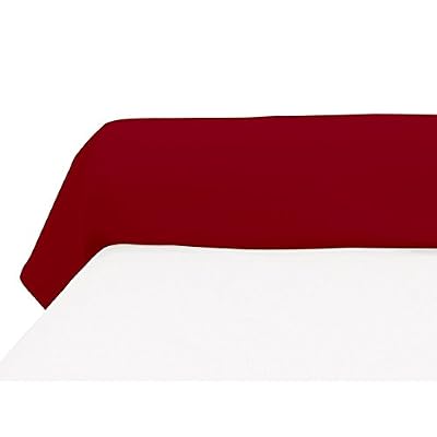 Soleil d'Ocre Taie de traversin uni 85x185 cm ATMO rouge