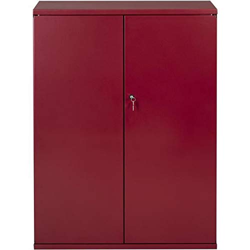 Preisvergleich Produktbild PIERRE HENRY Armoire de bureau JOKER style industriel - Métal rouge rubis nacré - L 43 x H 105 cm