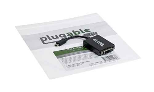 Plugable USB 3.1 Typ-C (USB-C) nach DVI Adapter für MacBook 12″ 2015 / 2016, Chromebook Pixel 2015, Thunderbolt™ 3 uvm. - 3