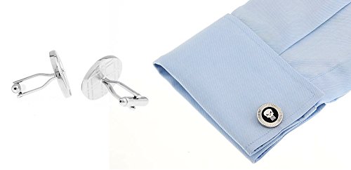 Marvel-Comics-Punisher-Logo-Superhero-Silver-Skull-Gemelos--Gemelos-Incluye-Caja-de-Regalo-diseo-de-Marvel-Comics