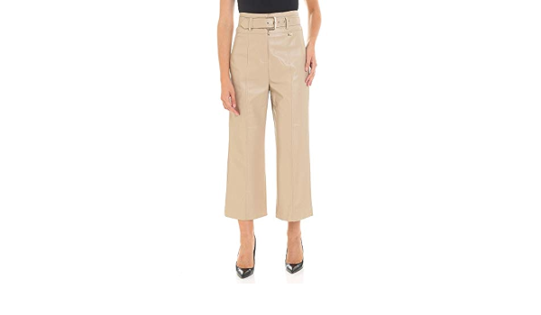 PATRIZIA PEPE Pantalone Cropped Ecopelle : PATRIZIA PEPE: Amazon.it:  Abbigliamento
