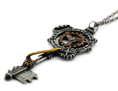 JMD Steampunk - Collar con Llave y diseño de Equipo