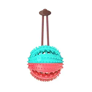 ZOROPETS Dog Toy for Aggressive Chewers, Interactive Dog Tug Toy Chew Ball Dog Stimulation Puzzle Toys with Teeth Cleaning and Food Dispensing Features