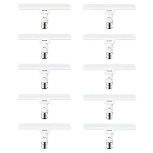 PHILIPS 10W LED Lamp Base B22 Linear (Crystal White, Pack of 10)